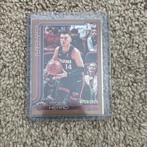 Tyler Herro Topps Gold Foil numbered 759/2025 Miami Heat